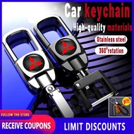 5km High quality for Mitsubishi keychain car motorcycle key holder Fashion Men Women Creative Alloy Metal Keyring Gift Montero Sport Mirage Adventure Pajero Lancer Strada L300 Montero Galant Canter ASX Fuzion Eclipse L200 Grandis Space Gear Outlander