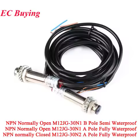 M12JG-30N1 30N2 M12 Laser Photoelectric Switch NPN Sensor Waterproof DC 20 Meter Distance Normally O