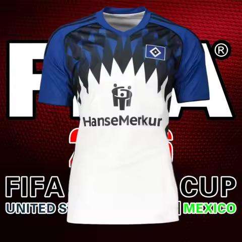 Hamburger SV Home and Away Football Jerseys Short Sleeved Sports T-shirt Same for Adults and Childre