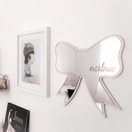 The Nordic Children Cartoon Wall Mirror Sticker Cute Swan Butterfly Bat Heart  Shape Sticker Baby Ki