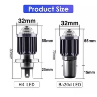 Hi Lo H4 and BA20D Laser Led Lights