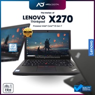 Laptop Murah Lenovo Thinkpad X270 Core i5 Gen 6 Ram 8gb SSD 256gb