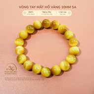 Jade Dan Tam - Golden Tiger Eye Stone Bracelet 10mm 5A - Metal Element & Earth Element