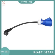 (xiu988) 1 PCS EV Charger Female Plug 3 Pins Adapter Waterproof Connection WallMount Socket 32A 1Pha