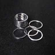 201 Stainless Steel Flat Ring Iron Ring Metal Flat Ring Spring Key Ring Various Specifications Open 