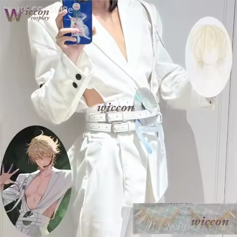 Anime Luka Cos Alien Stage Luka R7 Cosplay Costume Luka Wig Luka White Suit Blue Suit Halloween Part