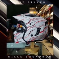 Gille helmet squadron ym926 WHITE RED