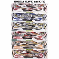 HONDA WAVE 125X (2) Stripe Body Sticker Cover Set