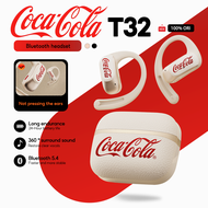 หูฟัง5.4บลูทูธ Coca-Cola T32หูฟังแบตเตอรี่อายุการใช้งานยาวนานน้ำหนักเบาและสะดวกสบายคุณภาพเสียงสุดยอด