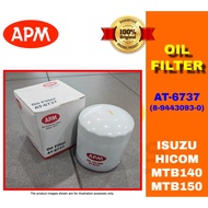 100% APM ORIGINAL OIL FILTER AT-6737 (8-94430983-0)  ISUZU HICOM MTB140 MTB150