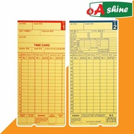 Punch Card / Time Card / Punch Card Machine / Time Recorder Punch Card 100 pcs Per Pack