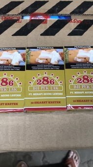 Bismillah Rokok Dji Pek Lak 286 Kretek 12 Batang - Slop Pak Murah Dus