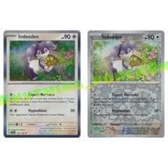 Pokemon Card - Indeedee (153/198) - HOLO RARE/REVERSE HOLO - Scarlet&Violet (Base Set) Singles
