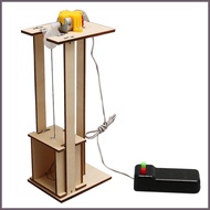 Electric Elevator Lift Wooden Building Kits Handmade Model Building Kits Kids Science Kits Elevator 