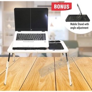 Ventilated Laptop Stand Lift and Computer Desk-Multifunctional Adjustable Portable Desk