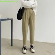 Eyouth 10133  High waist straight leg pants women casual pants