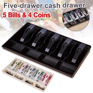 Cash Drawer 3/4/5 Cash Register Coin Drawer Cash Drawer 5 Compartments Quality Plastic/ Cashier Draw