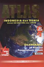 Atlas Indonesia & Dunia Dilengkapi 34 Provinsi Kecil SD/SMP/SMA dan Umum