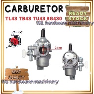 Carburetor Brush Cutter 21mm Ogawa BG430 BG430DT Mesin Rumput TL43 TU43 TB43