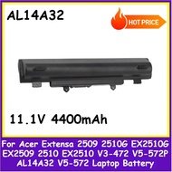 11.1V 4400mAh AL14A32 Laptop Battery For Acer Extensa 2509 2510G EX2510G EX2509 2510 EX2510 V3-472 V