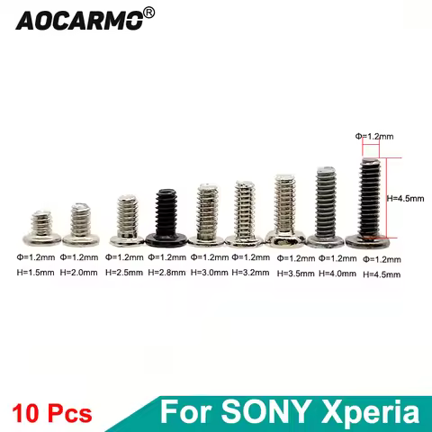 Aocarmo 10Pcs/Lot Motherboard Inside Bolt Middle Frame Screw For Sony Xperia 1 / 5 X1 X5 J9110 J8210