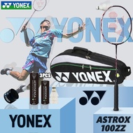 【BUY 1 GET 4 FREE】 YONEX ASTROX ASTROX 100ZZ Badminton Racket Full Carbon Single 4U 30Lbs and Free G