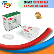 Ocufix Plester Penutup Mata Eye Pad Adhesive | Non Adhesive Eye Pad Oval OneMed isi 25pcs