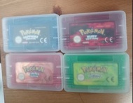 GBA Pokemon 紅寶石、藍寶石、火紅、葉綠版遊戲卡帶