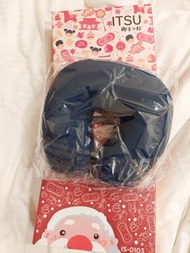 ITSU 御手之物 U型豆豆頸枕 飛機 長途車 家居用 護頸枕 Deep Blue Neck Support Pillow Travel ISO 103