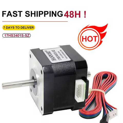 Nema17 Stepper Motor 12V 1.3A 28N.CM 17HS3401S-SZ 4-lead For CNC 3D Printer Monitor Equipment double