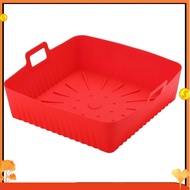 23cm/9Inch Square Large Silicone Air Fryer Liners Mold for  Air Fryer 6-8QT Reusable Airfryer Oven B