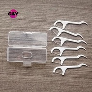 G&Y 1PCS Portable  Floss Stis Box Disposable Toothpis Inter Brush Floss Storage Case