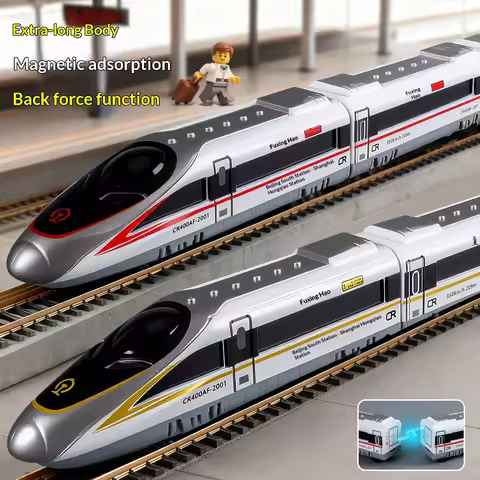 Baby simulation magnetic high-speed rail, children's harmony train, Fuxing high-speed train model