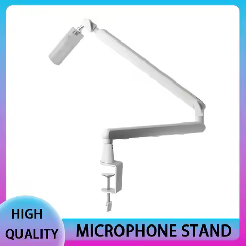 Adjustable Microphone Suspension Boom Scissor Arm Stand Black/White Mic Stand Arm Microphone Stand