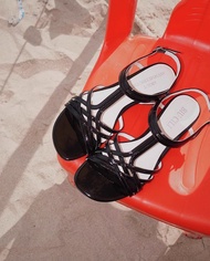 鬆弛夏日 非對稱羅馬編織涼鞋 手工製