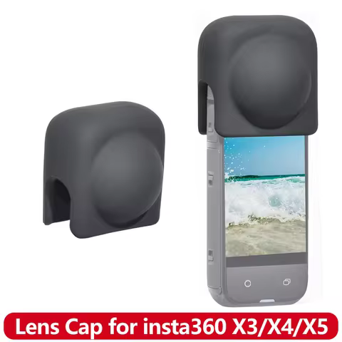 X3/X4/X5 Lens Cap for Insta360 X5 X3 X4 Camera Lens Guard Silicone Protective Cover Anti-Scratch Len