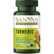 Banyan Botanicals Organic Turmeric Tablets – Whole-Root Systemic Support Supplement – Curcuma Longa 