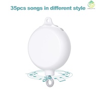 Rotary Baby Crib Bed Toy Musical Mobiles 35 Songs Music Box Remote Control Movement Bells for Kids with USB Line