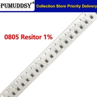 100pcs 1% 0805 SMD resistor 1K ~ 10M 1/8W 1K 2K 4.7K 10K 47K 100K 200K 470K 750K 1M 2M 4.7M 10M