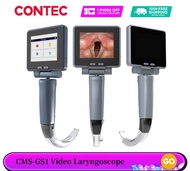 CONTEC CMS-GS1 3.5 นิ้ว Laryngoscope Hospital Medical Digital Video Laryngoscope ใบมีด 3 ขนาด