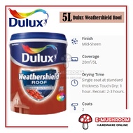 5L Dulux Weathershield Roof Paint ICI Roofshield Reflect Heat Cat Atap Genting Cat Rumah