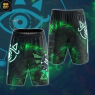 Surfing 3D Anime Shorts | Full-Print Quick-Drying, Unisex Euro-American/Japanese-Korean, Beach/Runni