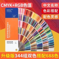 Two-Color Color Matching Color Card International Standard Clothing Fabric Home Furnishing Color Mat