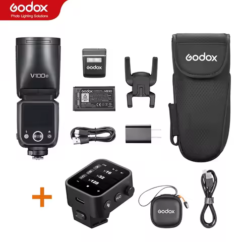 NEW Godox V100 C/N/S/F/O TTL Li-ion Round Head On-Camera Flash 100Ws Beyond Limits V100S V100C V100N