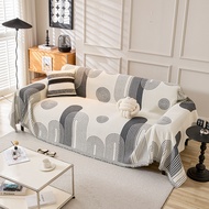 Sle ผ้ากำมะหยี่ผ้าหุ้มโซฟาอเนกประสงค์ชิ้นเดียวโซฟาป้องกันนอร์ดิกซักได้สำหรับฝุ่นสามโซฟาที่นั่ง