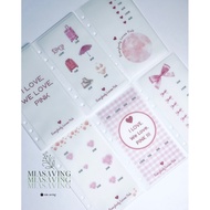 Savings cards: PINK - set of 6 cards - 6 million
