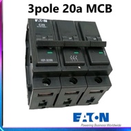 EATON MEM 20A 32A 40A 63A 3 POLE 3P MCB 6KA (PLUG IN TYPE) CIRCUIT BREAKER -BLACK 200% ORI