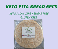 KETO PITA BREAD Wraps Lowcarb Gluten free and Sugar free Safe for diabetic 6pcs per pack Keto Bread