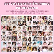 SET of 70 IVE REI sealing stickers • IVE Rei stickers 4x4cm pre-cut