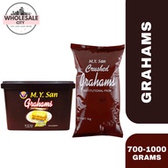 M.Y SAN GRAHAMS Honey Graham Crackers 700G | Crushed Grahams Institutional Pack 1kg